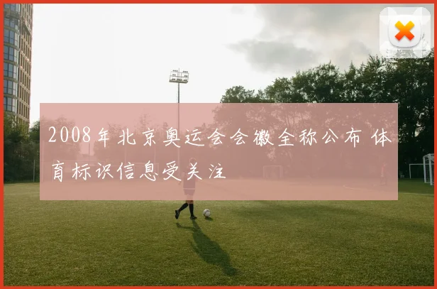 2008年北京奥运会会徽全称公布 体育标识信息受关注